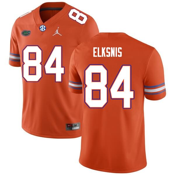 Men's NCAA Florida Gators Nick Elksnis #84 Stitched Authentic Nike Orange College Football Jersey DLX8765JI